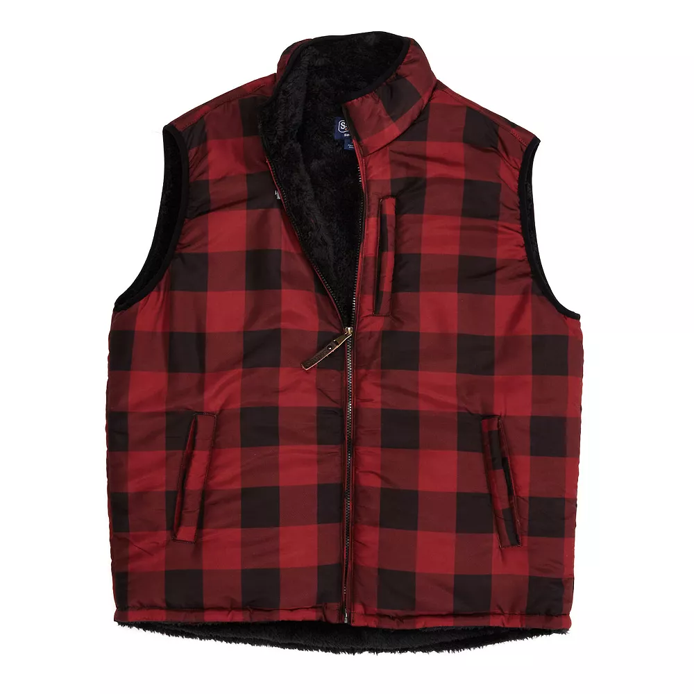Men's Smith's Workwear Printed Sherpa-Lined Vest 7 Men's Smith's Workwear Printed Sherpa-Lined Vest - Image 5