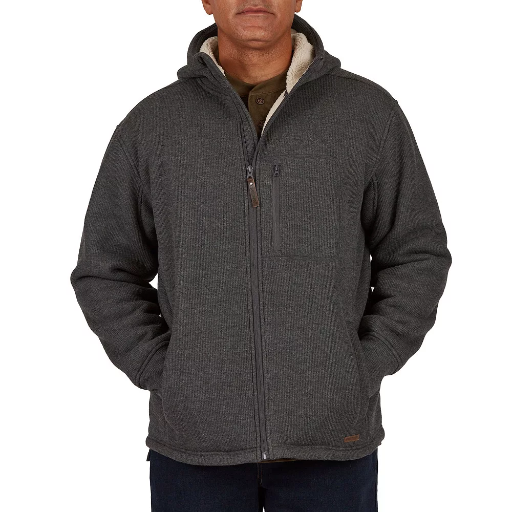 Men's Smith's Workwear Sherpa-Lined Hooded Thermal Shirt Jacket 3 Men's Smith's Workwear Sherpa-Lined Hooded Thermal Shirt Jacket