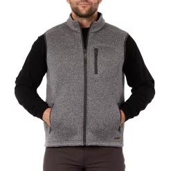 Men's Smith's Workwear Sherpa-Lined Sweater Fleece Vest -Cheap Mens Casual Outdoor Clothing Store 5156715 Heather Grey