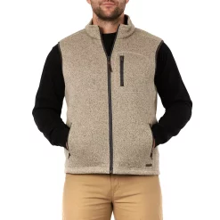 Men's Smith's Workwear Sherpa-Lined Sweater Fleece Vest -Cheap Mens Casual Outdoor Clothing Store 5156715 Oatmeal Heather