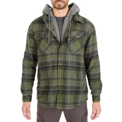Men's Smith's Workwear Sherpa-Lined Hooded Flannel Shirt Jacket 16 Men's Smith's Workwear Sherpa-Lined Hooded Flannel Shirt Jacket -Cheap Mens Casual Outdoor Clothing Store 5156716 Green