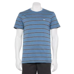 Men's Vans Stump Stripe Tee -Cheap Mens Casual Outdoor Clothing Store 5163439 Captains Blue
