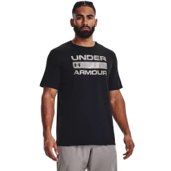 Men's Under Armour Stacked Logo Tee -Cheap Mens Casual Outdoor Clothing Store 5169692 Black