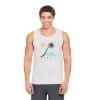 Men's Hurley Graphic Tank Top -Cheap Mens Casual Outdoor Clothing Store 5172563 Light Heather Gray