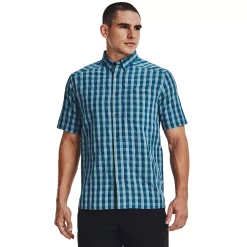 Men's Under Armour Tide Chaser 2.0 Regular-Fit Plaid Performance Button-Down Shirt