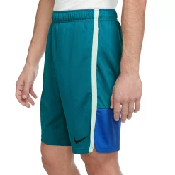 Big & Tall Nike Dri-FIT Knit Hybrid Training Shorts -Cheap Mens Casual Outdoor Clothing Store 5174348 Bright Spruce