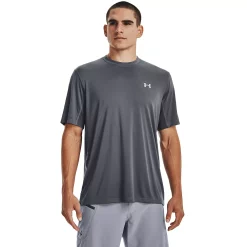 Men's Under Armour Drift Tide UA Tech™ Knit Performance Crewneck Tee -Cheap Mens Casual Outdoor Clothing Store 5175377 Pitch Gray