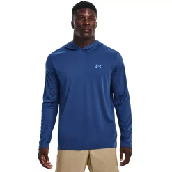 Men's Under Armour Drift Tide UA Tech™ Knit Performance Hoodie -Cheap Mens Casual Outdoor Clothing Store 5175388 Blue Mirage