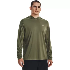 Men's Under Armour Drift Tide UA Tech™ Knit Performance Hoodie -Cheap Mens Casual Outdoor Clothing Store 5175388 Marine Od Green