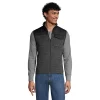 Men's Lands' End Hybrid Fleece Vest -Cheap Mens Casual Outdoor Clothing Store 5177485 Dk Charcoal Heather