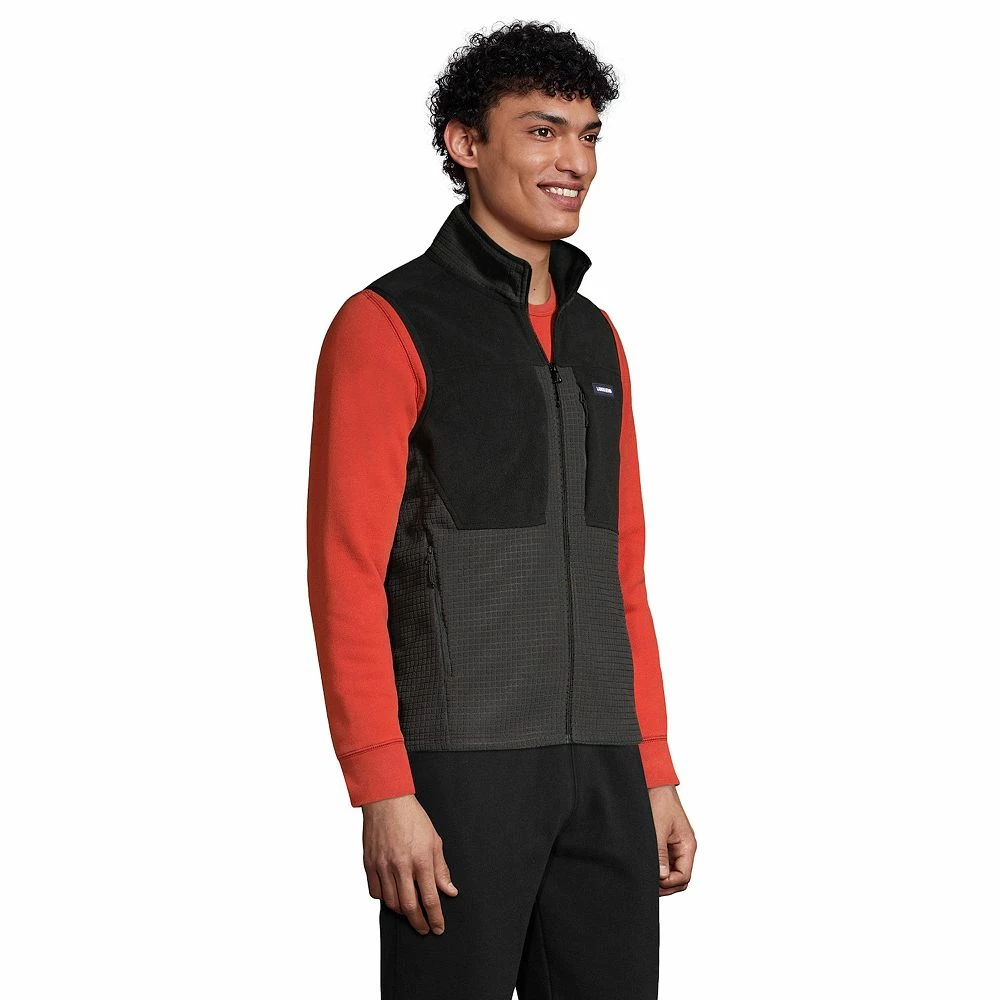 Men's Lands' End Grid Fleece Vest 6 Men's Lands' End Grid Fleece Vest - Image 4
