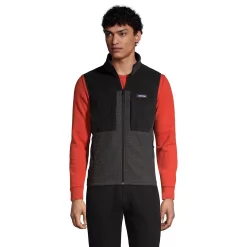 Men's Lands' End Grid Fleece Vest 8 Men's Lands' End Grid Fleece Vest -Cheap Mens Casual Outdoor Clothing Store 5177486 Dark Charcoal