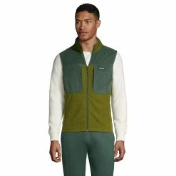 Men's Lands' End Grid Fleece Vest 7 Men's Lands' End Grid Fleece Vest -Cheap Mens Casual Outdoor Clothing Store 5177486 Willow