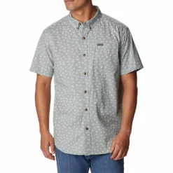 Rapid Rivers™ Printed Short Sleeve Shirt -Cheap Mens Casual Outdoor Clothing Store 5182232 Metal
