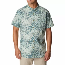 Rapid Rivers™ Printed Short Sleeve Shirt -Cheap Mens Casual Outdoor Clothing Store 5182232 Metal Palms