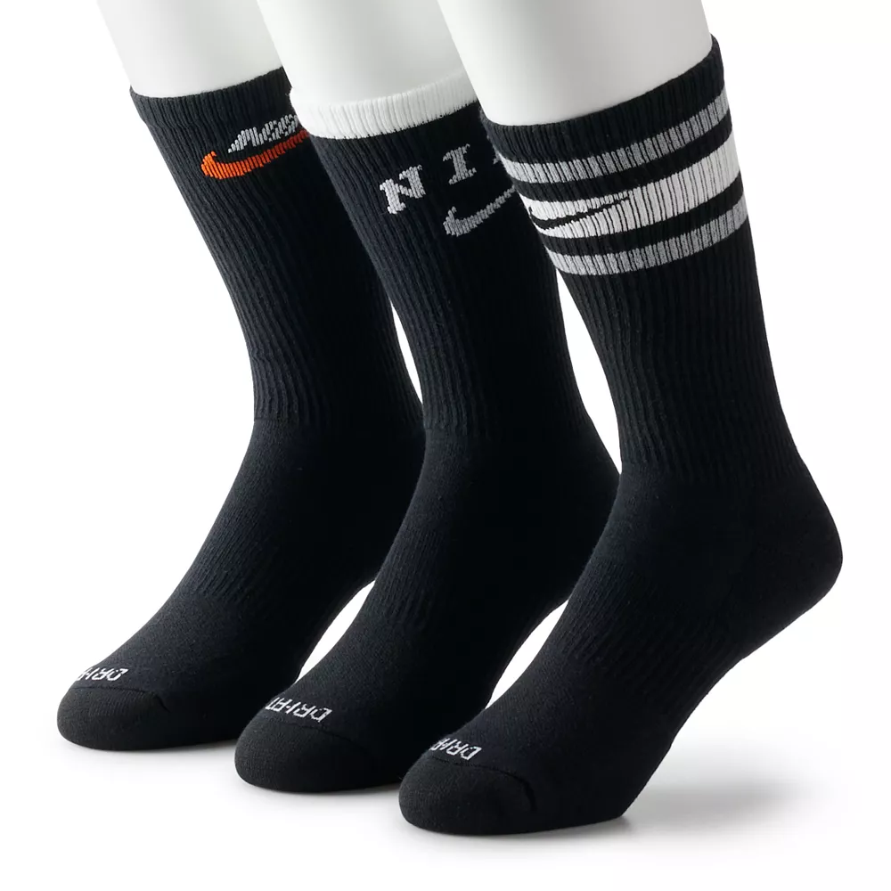 Men's Nike Everyday Plus Cushioned 3-Pack Crew Socks 4 Men's Nike Everyday Plus Cushioned 3-Pack Crew Socks - Image 2