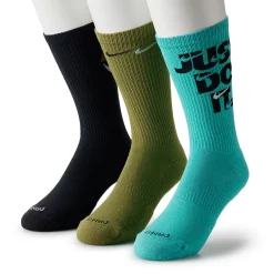 Men's Nike Everyday Plus Cushioned 3-Pack Crew Socks 18 Men's Nike Everyday Plus Cushioned 3-Pack Crew Socks -Cheap Mens Casual Outdoor Clothing Store 5182291 Pilgram Teal Black