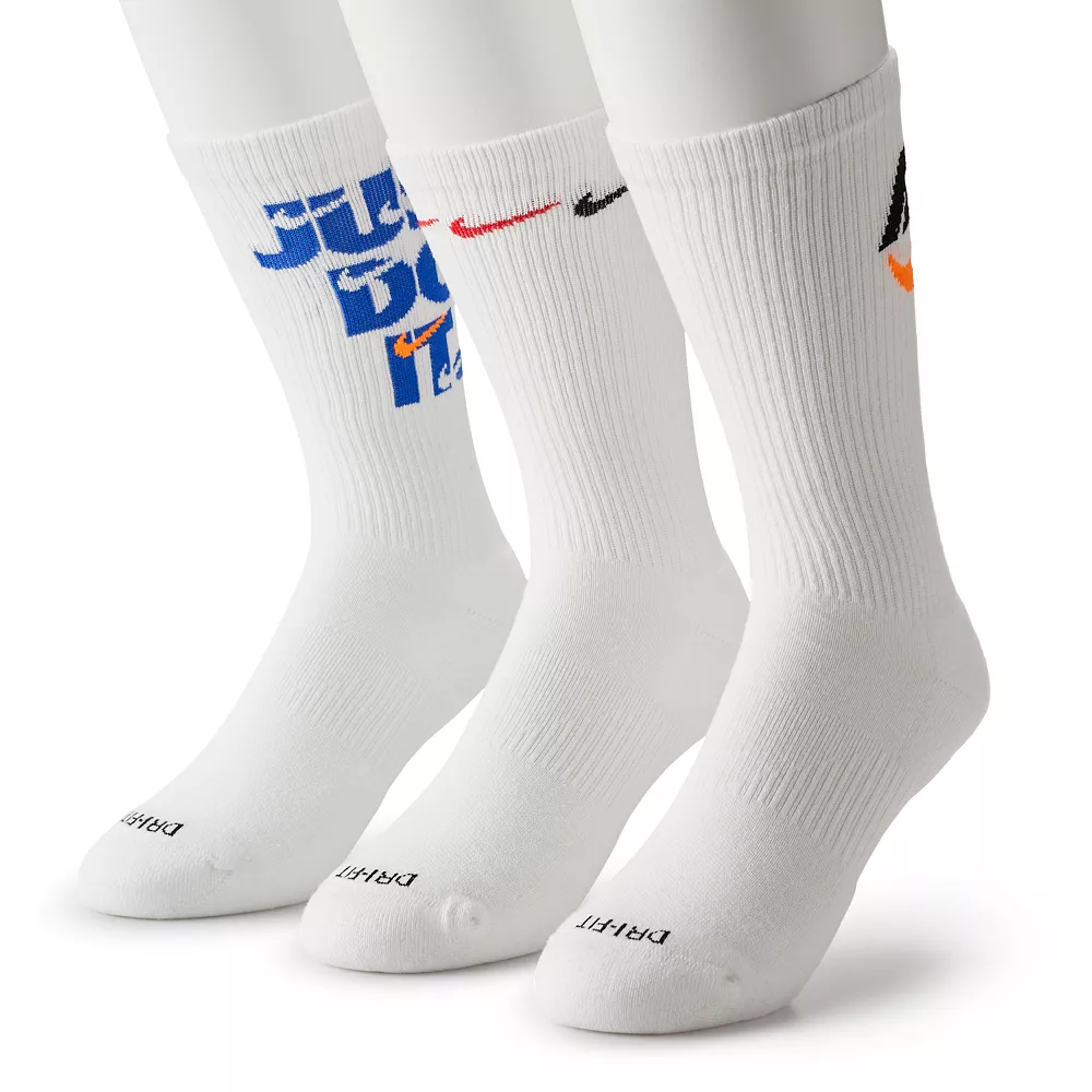 Men's Nike Everyday Plus Cushioned 3-Pack Crew Socks 5 Men's Nike Everyday Plus Cushioned 3-Pack Crew Socks - Image 3