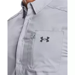 Men's Under Armour Drift Tide 2.0 Fitted Performance Button-Down Shirt -Cheap Mens Casual Outdoor Clothing Store 5185858 ALT2