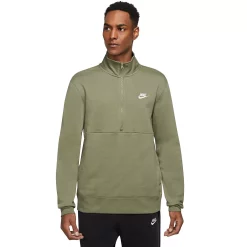Men's Nike Club Quarter Zip Pullover -Cheap Mens Casual Outdoor Clothing Store 5189538 Alligator