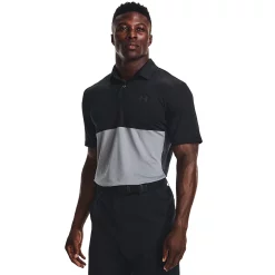Big & Tall Under Armour Colorblock Performance Polo -Cheap Mens Casual Outdoor Clothing Store 5192741 Black