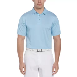 Men's Grand Slam Regular-Fit Birdseye Textured Performance Golf Polo -Cheap Mens Casual Outdoor Clothing Store 5204803 Horizon Blue