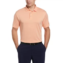Men's Grand Slam Regular-Fit Birdseye Textured Performance Golf Polo -Cheap Mens Casual Outdoor Clothing Store 5204803 Muskmelon