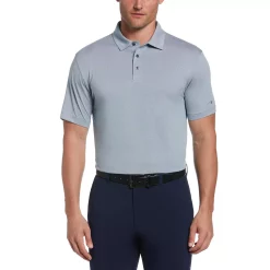Men's Grand Slam Regular-Fit Birdseye Textured Performance Golf Polo -Cheap Mens Casual Outdoor Clothing Store 5204803 Real Teal