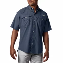 Men's Big & Tall Columbia Bahama II Shirt -Cheap Mens Casual Outdoor Clothing Store 5209270 Collegiate Navy