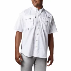 Men's Big & Tall Columbia Bahama II Shirt -Cheap Mens Casual Outdoor Clothing Store 5209270 White
