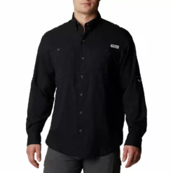 Men's Big & Tall Columbia Tamiami II Shirt -Cheap Mens Casual Outdoor Clothing Store 5209746 Black
