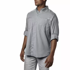 Men's Big & Tall Columbia Tamiami II Shirt -Cheap Mens Casual Outdoor Clothing Store 5209746 Cool Gray