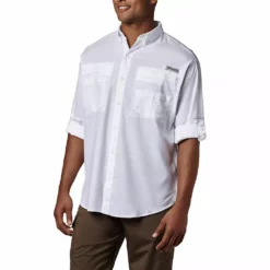 Men's Big & Tall Columbia Tamiami II Shirt -Cheap Mens Casual Outdoor Clothing Store 5209746 White