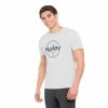 Men's Hurley Static Circle Graphic Tee -Cheap Mens Casual Outdoor Clothing Store 5215029 Light Heather Gray