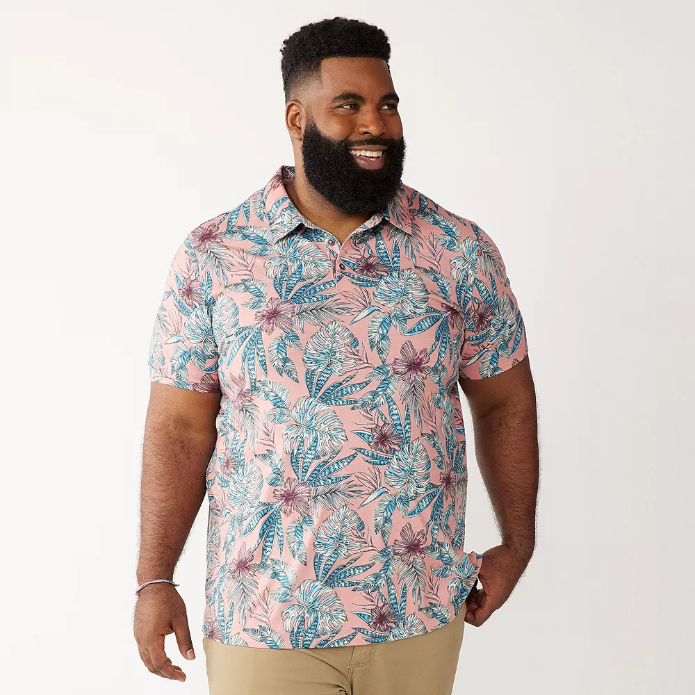 Men's Big & Tall Apt. 9® Printed Party Polo 4 Men's Big & Tall Apt. 9® Printed Party Polo - Image 2