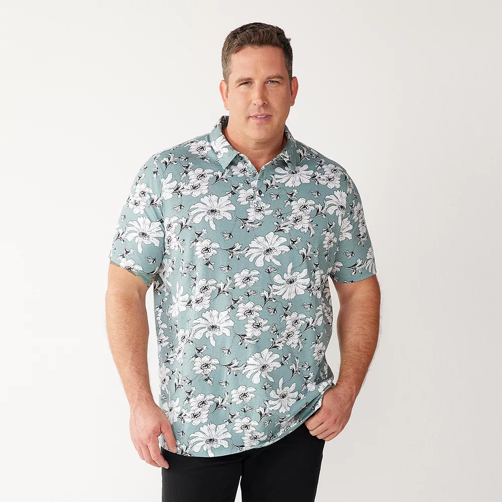 Men's Big & Tall Apt. 9® Printed Party Polo 9 Men's Big & Tall Apt. 9® Printed Party Polo - Image 7