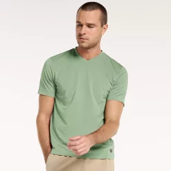 Men's FLX Dynamic Comfort V-Neck Tee -Cheap Mens Casual Outdoor Clothing Store 5224628 Light Green