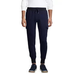 Men's Lands' End Serious Sweats Cargo Jogger Pants -Cheap Mens Casual Outdoor Clothing Store 5236233 Radiant Navy