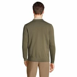 Men's Lands' End Classic-Fit Supima Cotton Cardigan Sweater -Cheap Mens Casual Outdoor Clothing Store 5236268 ALT