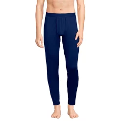 Men's Lands' End Stretch Thermaskin Long Underwear Base Layer Pants -Cheap Mens Casual Outdoor Clothing Store 5238182 Deep Sea Navy