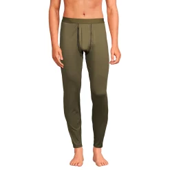 Men's Lands' End Stretch Thermaskin Long Underwear Base Layer Pants -Cheap Mens Casual Outdoor Clothing Store 5238182 Forest Moss