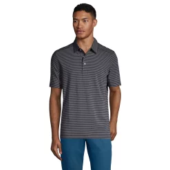 Men's Lands' End Traditional-Fit Performance Polo -Cheap Mens Casual Outdoor Clothing Store 5238643 Gray Black Stripe