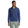 Big & Tall Lands' End Bedford Ribbed Quarter-Zip Sweater -Cheap Mens Casual Outdoor Clothing Store 5244748 Medium Denim Heather