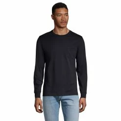 Big & Tall Lands' End Super-T Pocket Tee 12 Big & Tall Lands' End Super-T Pocket Tee -Cheap Mens Casual Outdoor Clothing Store 5245126 Black