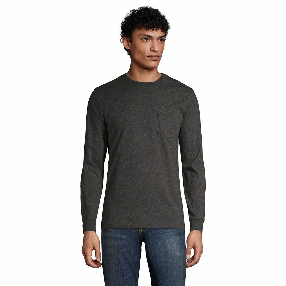 Big & Tall Lands' End Super-T Pocket Tee 7 Big & Tall Lands' End Super-T Pocket Tee - Image 5