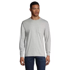 Big & Tall Lands' End Super-T Pocket Tee 10 Big & Tall Lands' End Super-T Pocket Tee -Cheap Mens Casual Outdoor Clothing Store 5245126 Gray Heather