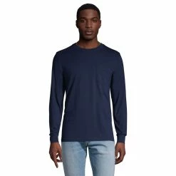 Big & Tall Lands' End Super-T Pocket Tee 11 Big & Tall Lands' End Super-T Pocket Tee -Cheap Mens Casual Outdoor Clothing Store 5245126 Radiant Navy