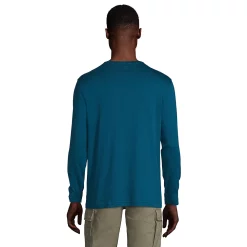 Big & Tall Lands' End Supima Jersey Henley -Cheap Mens Casual Outdoor Clothing Store 5245142 ALT