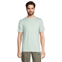Big & Tall Lands' End Supima Tee -Cheap Mens Casual Outdoor Clothing Store 5247865 Soft Sea Green