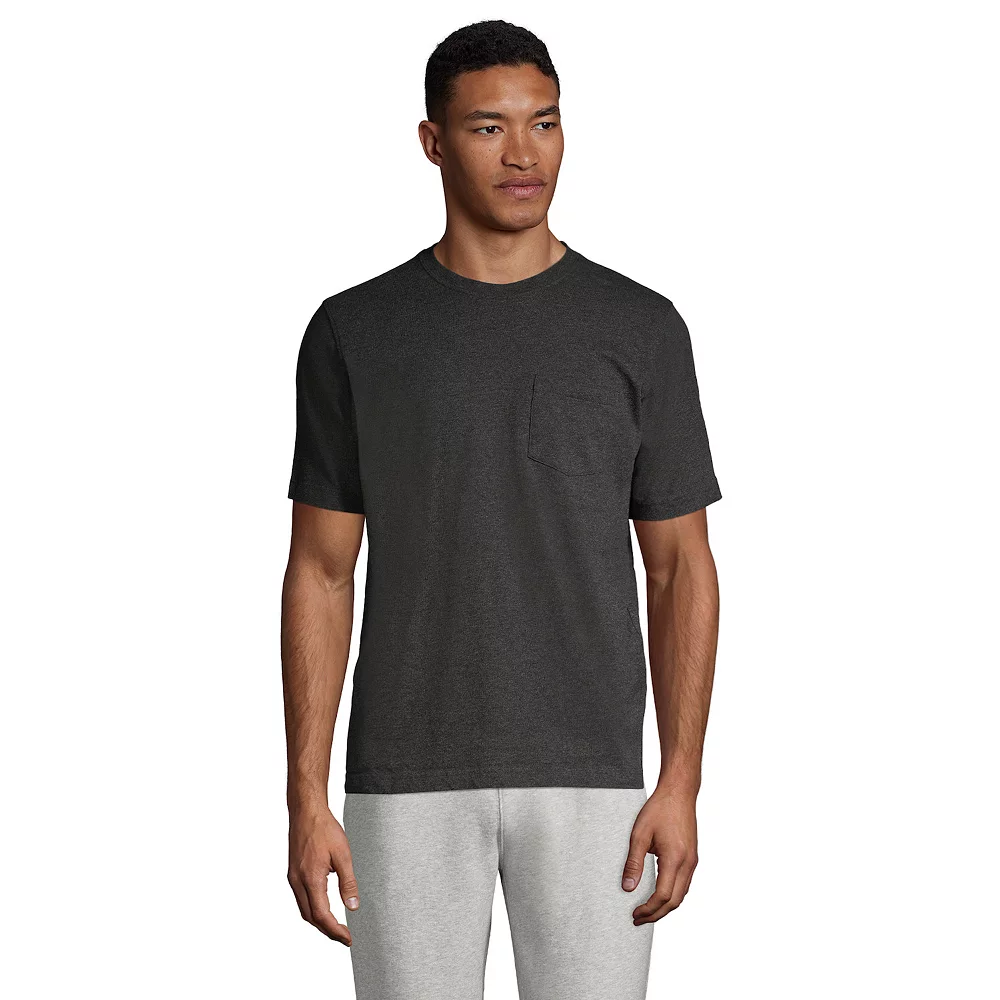 Big & Tall Lands' End Super-T Pocket Tee 5 Big & Tall Lands' End Super-T Pocket Tee - Image 3